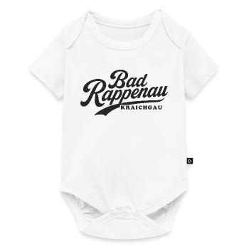 Bad Rappenau Schriftzug Vintage Style - Baby Premium Kurzarmbody - Weiß - Vorne
