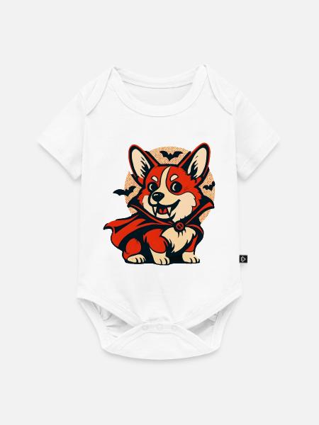 Heroischer Fuchs Halloween Umhang - Baby Premium Kurzarmbody - Weiß