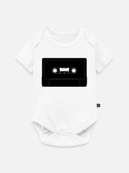 Kassette - Baby Premium Kurzarmbody - Weiß