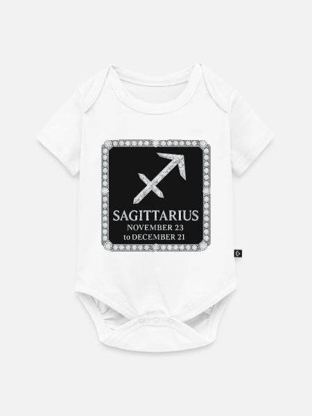 Sternzeichen Schütze - Baby Premium Kurzarmbody - Weiß