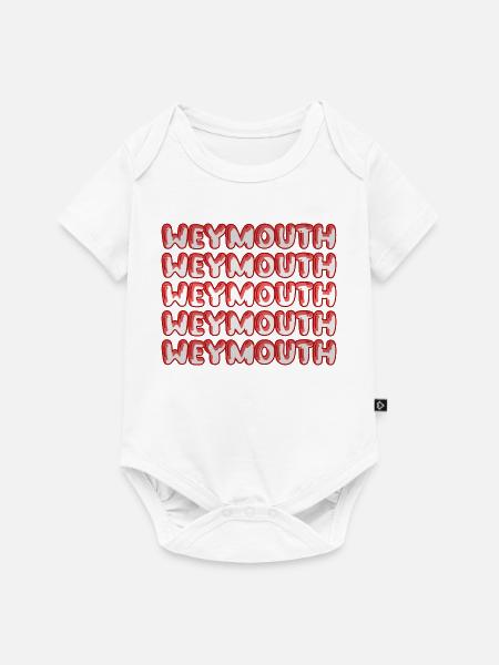 Weymouth als Reise - Baby Premium Kurzarmbody - Weiß