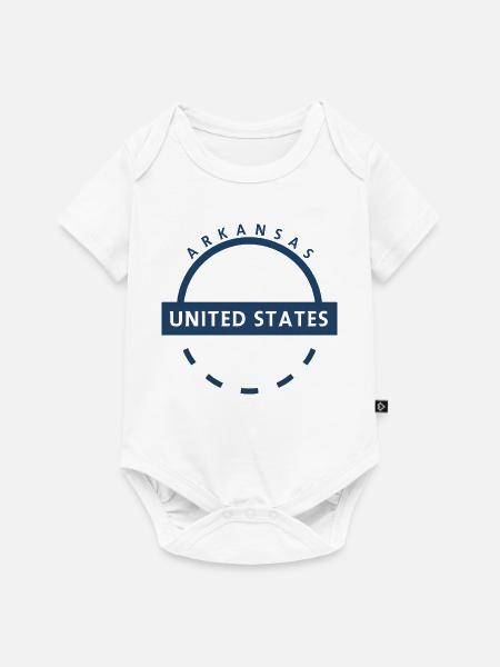Arkansas USA Emblem - Baby Premium Kurzarmbody - Weiß