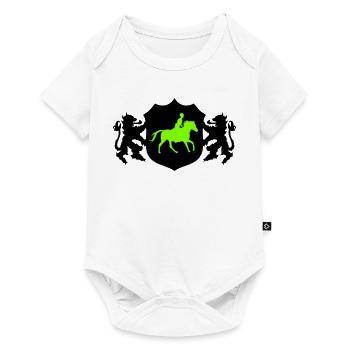 Horses Rider Coat of Arms - Baby Premium short-sleeve bodysuit - white - Front