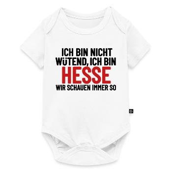 Ich bin nicht wütend - ich bin Hesse - Baby Premium Kurzarmbody - Weiß - Vorne
