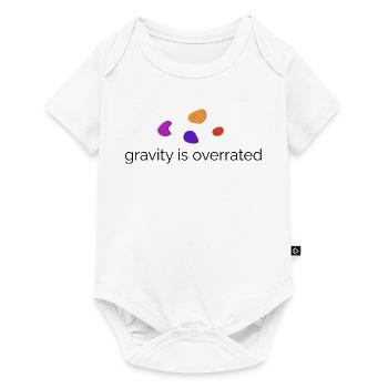 Gravity is overrated - Bouldern Design - Baby Premium Kurzarmbody - Weiß - Vorne