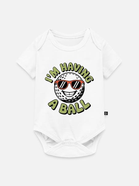 Ich habe einen Ball - Baby Premium Kurzarmbody - Weiß