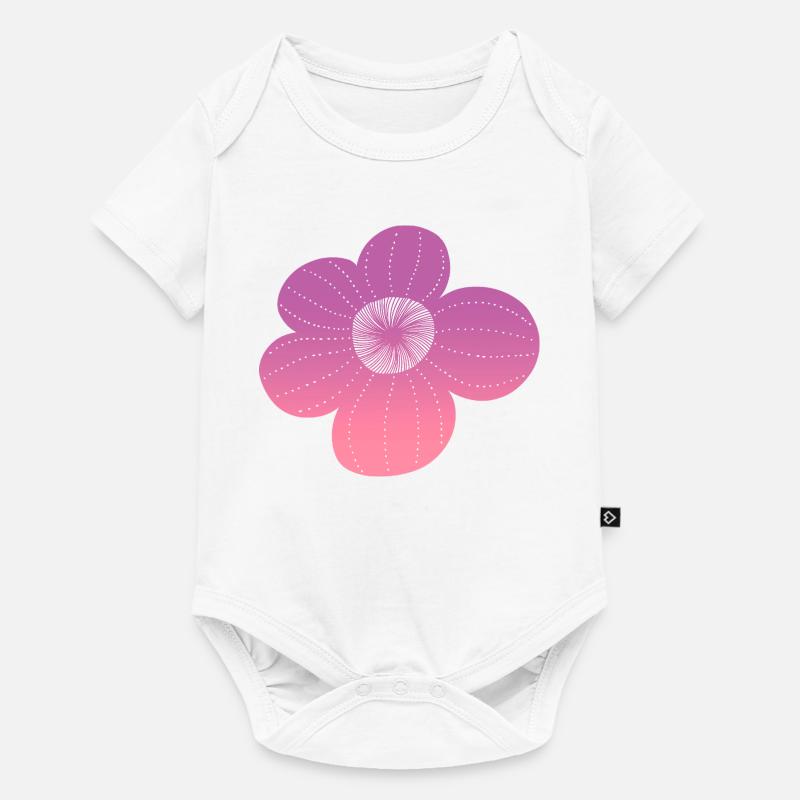 Boho flower - Baby Premium short-sleeve bodysuit - white