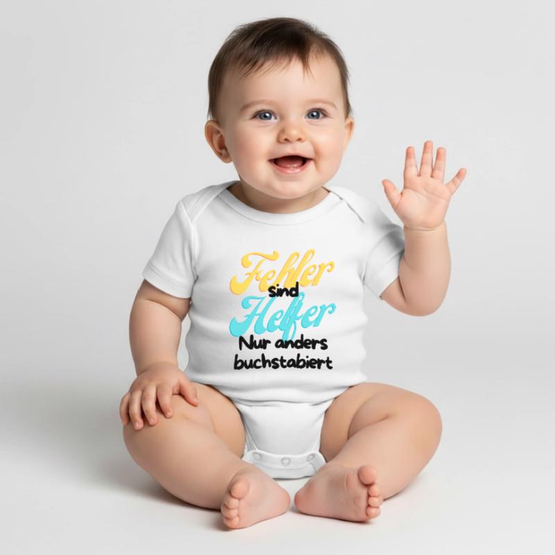 Fehler Helfer Gradient Script Baby Premium Kurzarmbody