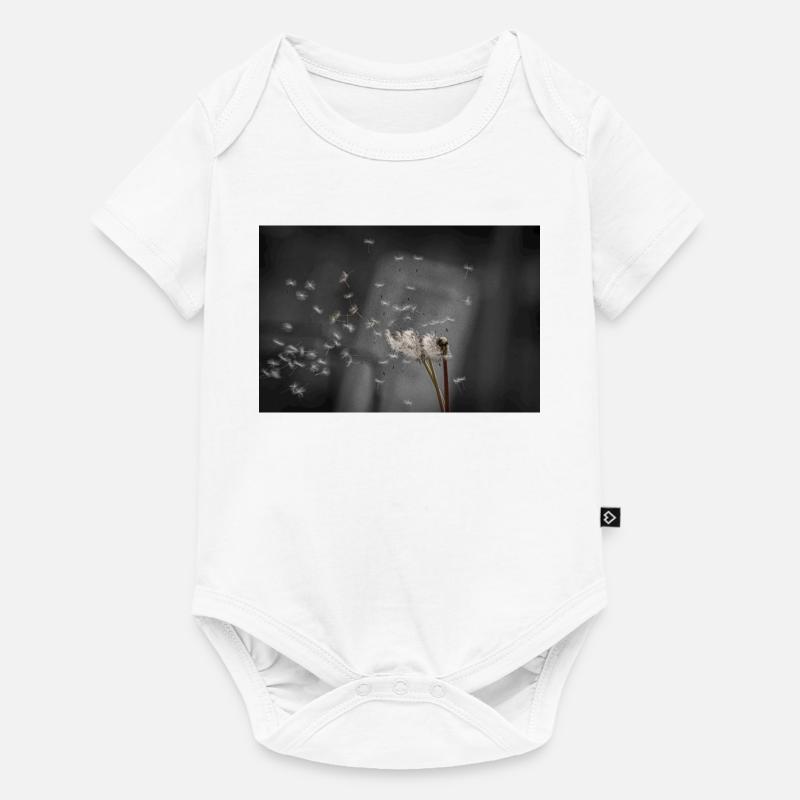 Löwenzahn, der im Wind weht - Baby Premium Kurzarmbody - Weiß