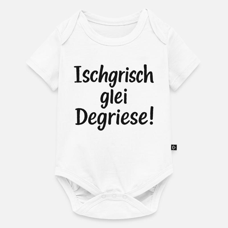 Ischgrisch glei Degriese - Body à manches courtes Premium Bébé - blanc