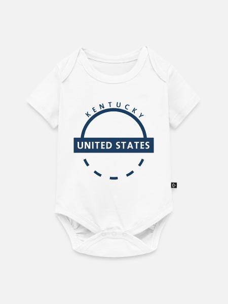 Kentucky USA Emblem - Baby Premium Kurzarmbody - Weiß