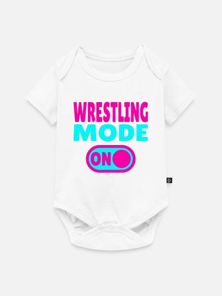 Wrestling Mode ON - Baby Premium Kurzarmbody - Weiß