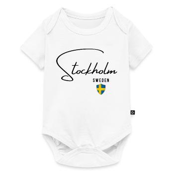Design élégant Stockholm, j’adore Stockholm - Body à manches courtes Premium Bébé - blanc - Devant
