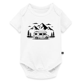 Camping - Baby Premium short-sleeve bodysuit - white - Front
