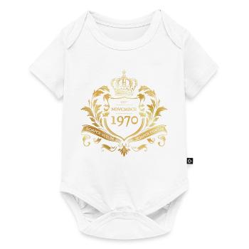 55e anniversaire Semper Verum - Créé en 11/1970 - Body à manches courtes Premium Bébé - blanc - Devant