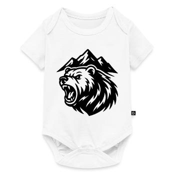 Mountain Bear - Baby Premium short-sleeve bodysuit - white - Front