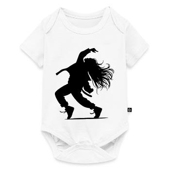 B-Girl Silhouette – Breakdance Groove - Baby Premium short-sleeve bodysuit - white - Front