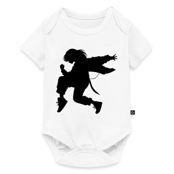 Breakdance B-Girl Silhouette in Action - Baby Premium short-sleeve bodysuit - white - Front