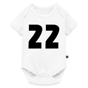 22 - Baby Premium short-sleeve bodysuit - white - Front