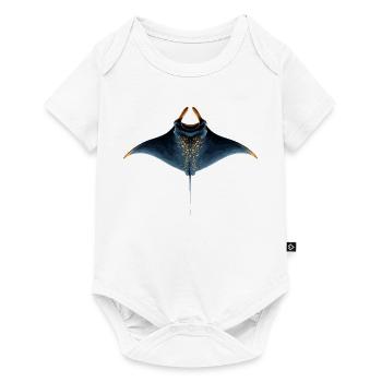 Manta Rochen Teufelsrochen Stachelrochen Taucher - Baby Premium Kurzarmbody - Weiß - Vorne