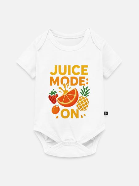 Juice Mode: ON – Fruchtiges Sommermotiv - Baby Premium Kurzarmbody - Weiß