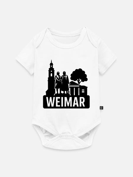 weimar thüringen - Baby Premium Kurzarmbody - Weiß