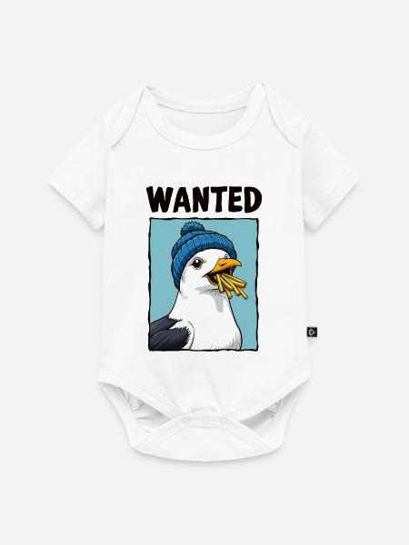 Gesuchte Pommes-möwe - Baby Premium Kurzarmbody - Weiß