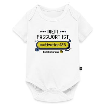 My password is motivation123 – never works - Baby Premium short-sleeve bodysuit - white - Front