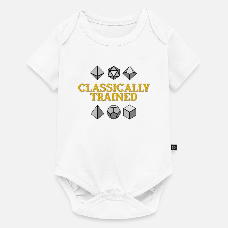 Dés géométriques de formation classique - Body à manches courtes Premium Bébé - blanc