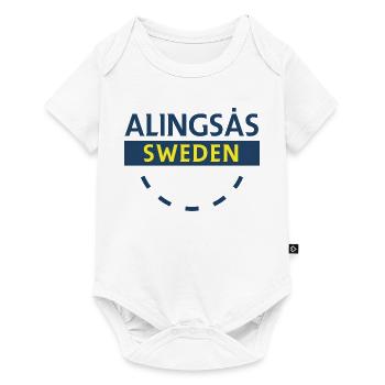 Alingsås Sweden Signboard - Baby Premium short-sleeve bodysuit - white - Front