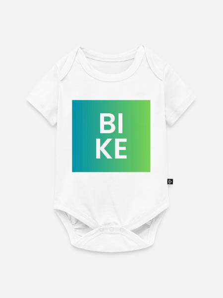 BIKE Gradient Typo - Baby Premium Kurzarmbody - Weiß