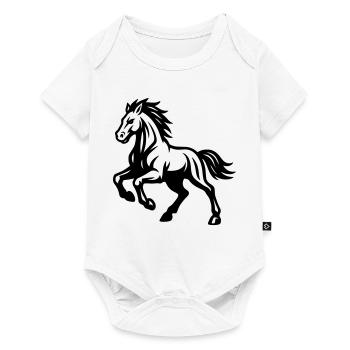 Cheval - Body à manches courtes Premium Bébé - blanc - Devant
