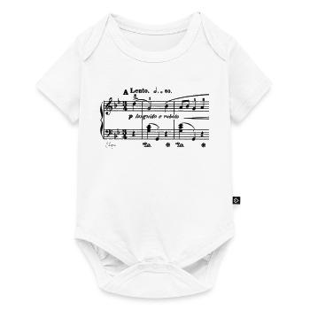 Frédéric Chopin's Nocturne in G Minor, Op. 15, No. - Baby Premium short-sleeve bodysuit - white - Front