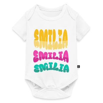 Emilia - Baby Premium short-sleeve bodysuit - white - Front