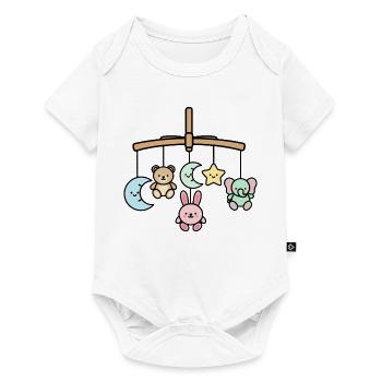 Mobile Bébé Mignon | Des animaux kawaii à rêver - Body à manches courtes Premium Bébé - blanc - Devant