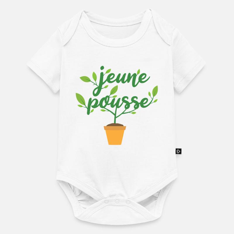 jeune pousse - Body à manches courtes Premium Bébé - blanc