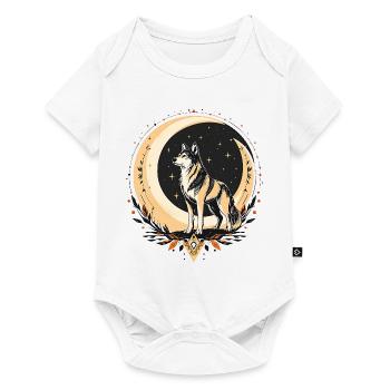 Boho Wolf - Baby Premium Kurzarmbody - Weiß - Vorne