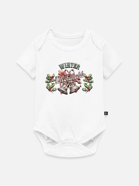 Winter Weihnachtszeit - Baby Premium Kurzarmbody - Weiß