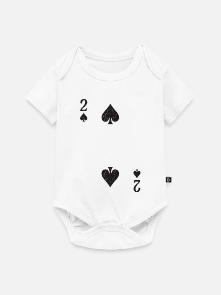 Zwei Pik - Baby Premium Kurzarmbody - Weiß