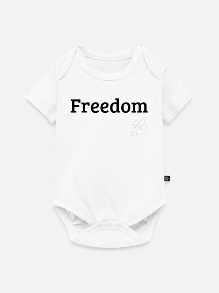 Freedom - Baby Premium Kurzarmbody - Weiß
