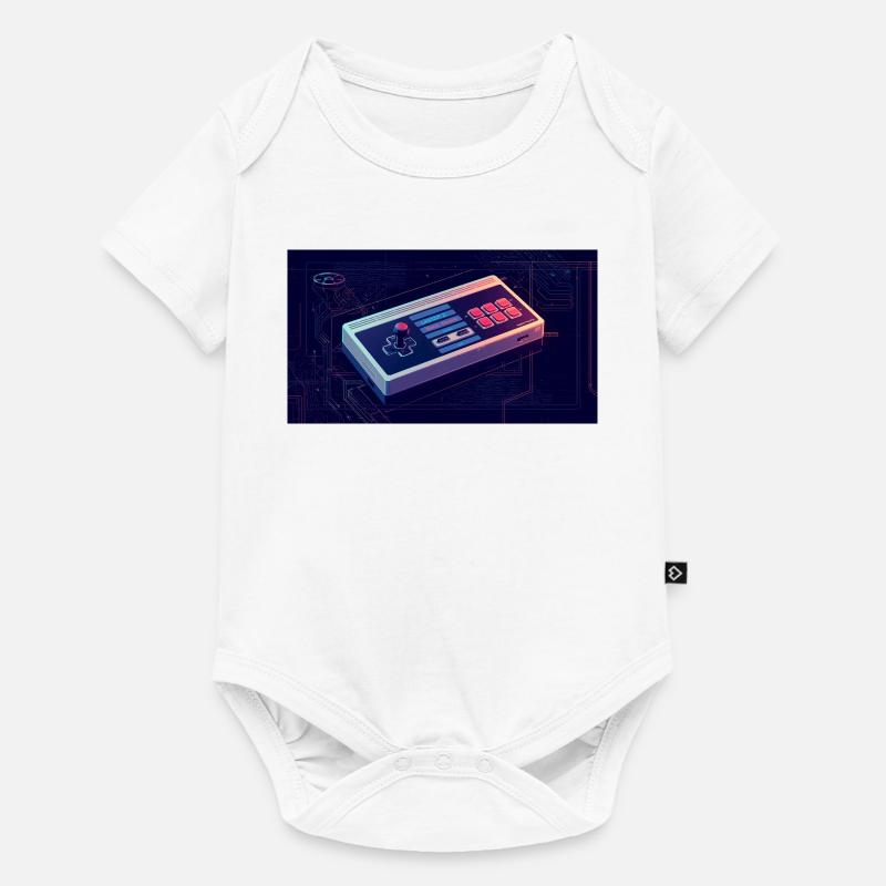 Console 80 - Body à manches courtes Premium Bébé - blanc