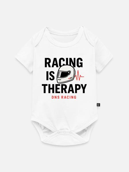 Racing Ist Therapie Helm Grafik - Baby Premium Kurzarmbody - Weiß