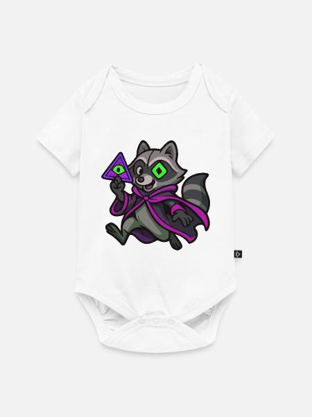Geheimwaschbär - Baby Premium Kurzarmbody - Weiß