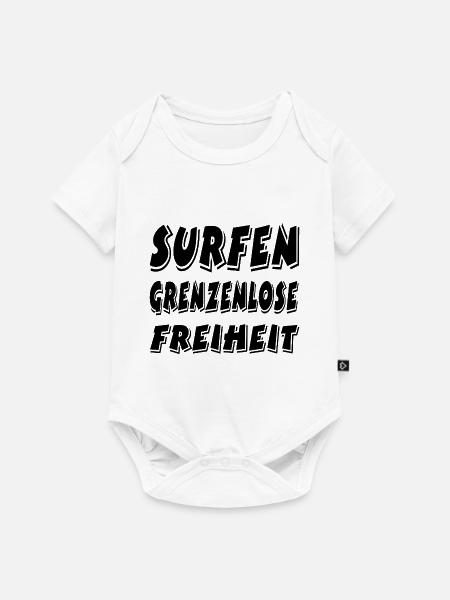 Surfen - Baby Premium Kurzarmbody - Weiß