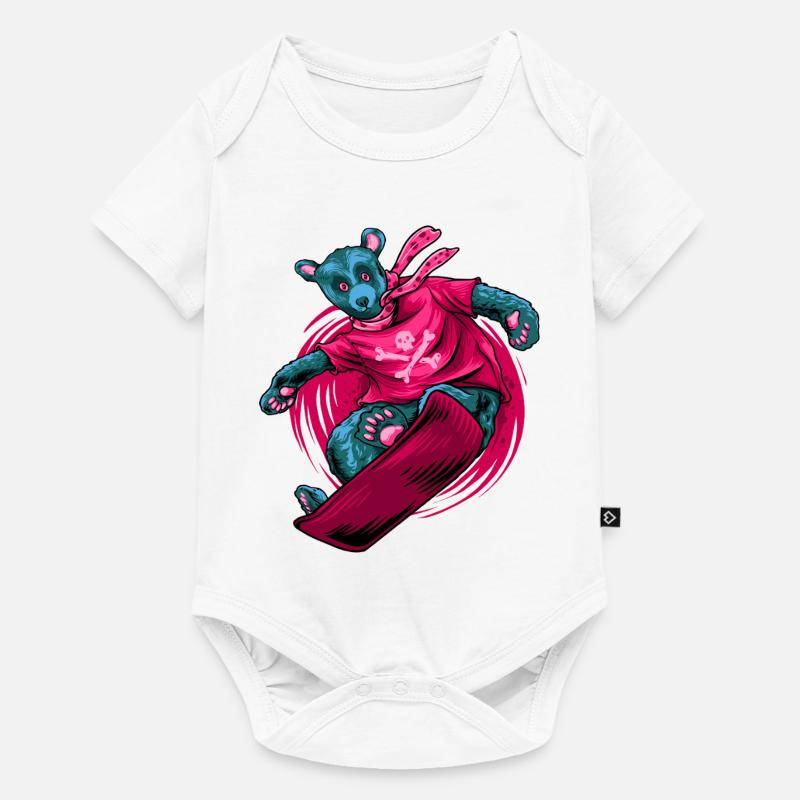 Ours des neiges - Body à manches courtes Premium Bébé - blanc