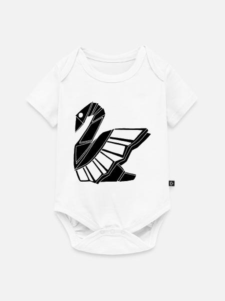 Trauerschwan - Baby Premium Kurzarmbody - Weiß