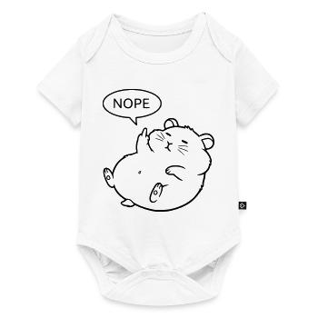 Non, Hamster | Drôle de doigt d’honneur - Body à manches courtes Premium Bébé - blanc - Devant