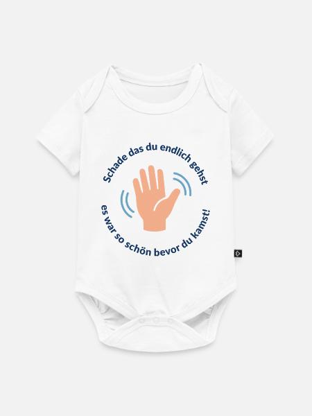 AbschiedsWitz Handgrafik, Oxymoron - Baby Premium Kurzarmbody - Weiß