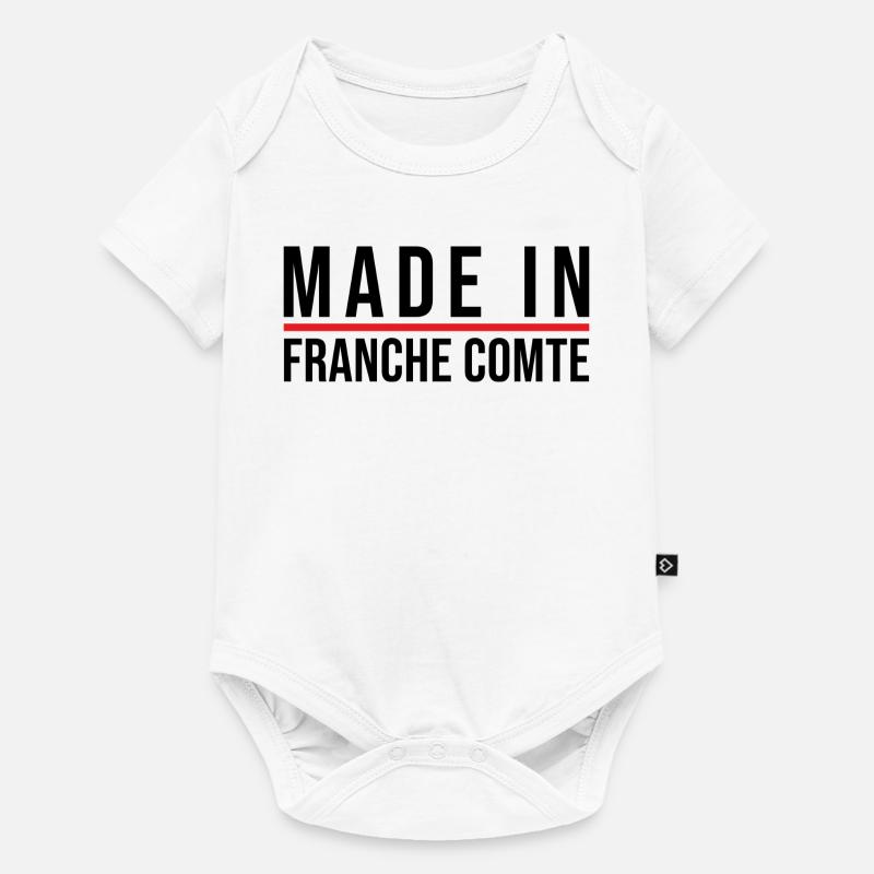Made in Franche Comté - Body à manches courtes Premium Bébé - blanc