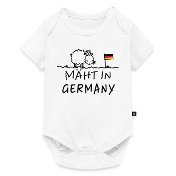 Mäht in Germany – Lustiger Schaf Spruch - Baby Premium short-sleeve bodysuit - white - Front